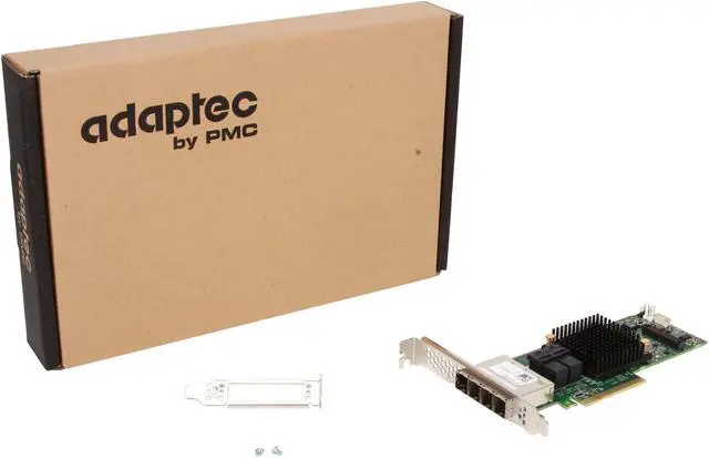 Alt view image 5 of 5 - Adaptec 78165 (2280900) PCI-Express 3.0 x8 Low Profile SATA / SAS RAID Adapter