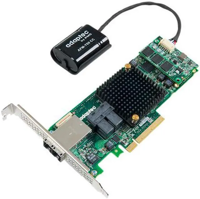 Alt view image 2 of 2 - Adaptec 8885Q (2277100-R) PCI-Express 3.0 x8 SATA / SAS 8 Internal & External Ports SAS/SATA RAID