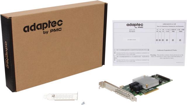 Alt view image 5 of 6 - Adaptec 8805 (2277500-R) PCI-Express 3.0 x8 SATA / SAS High Port Count SAS / SATA RAID Adapters