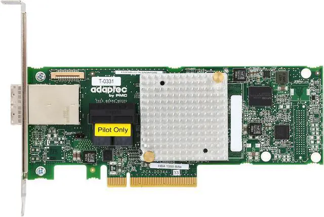 Alt view image 4 of 5 - Adaptec 1000 2288500-R (1000-8i8e ) 8-Lane PCIe Gen3 Low-Profile, MD2 SATA / SAS 12 Gb/s PCIe Gen3  Host Bus Adapter