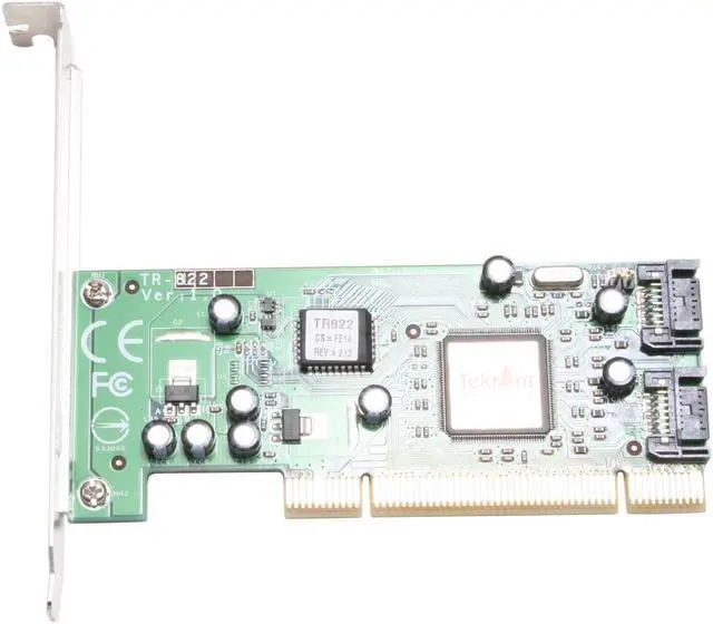 Alt view image 2 of 4 - Tekram TR-822 PCI 2.2 66MHz/32 bit data SATA 2-Channel Controller Card