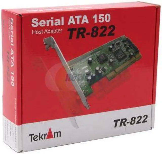 Alt view image 4 of 4 - Tekram TR-822 PCI 2.2 66MHz/32 bit data SATA 2-Channel Controller Card