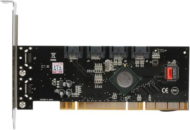 Alt view image 3 of 6 - Koutech IO-PSA421 PCI-X SATA II (3.0Gb/s) Controller Card