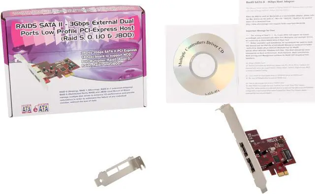 Alt view image 5 of 5 - Koutech IO-PESA220 PCI Express x 1 Low Profile Ready SATA II (3.0Gb/s) Controller Card