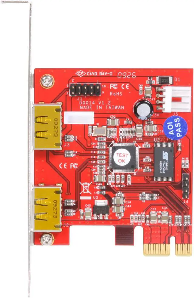 Alt view image 3 of 5 - Koutech IO-PESU220 PCI Express x 1 SATA Controller Card
