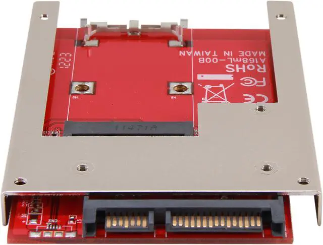 Alt view image 2 of 5 - Koutech IO-ASS111 Latch mSATA to 2.5" SATA Device Converter with Metal Frame