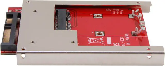 Alt view image 3 of 5 - Koutech IO-ASS111 Latch mSATA to 2.5" SATA Device Converter with Metal Frame