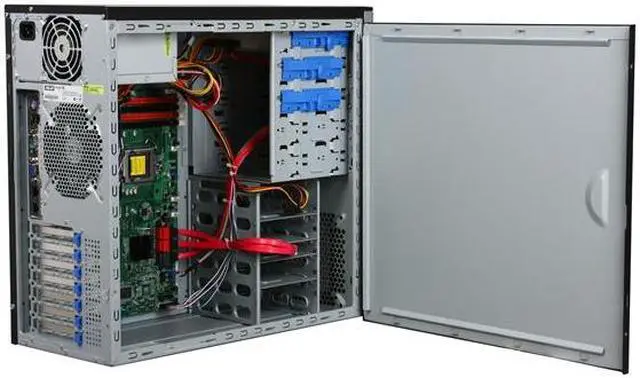 Alt view image 5 of 9 - ASUS TS100-E6/PI4 Pedestal Super-quiet & Dual Use UP Server Barebone for SMB Applications LGA 1156 Intel 3420 DDR3 1333/1066/800