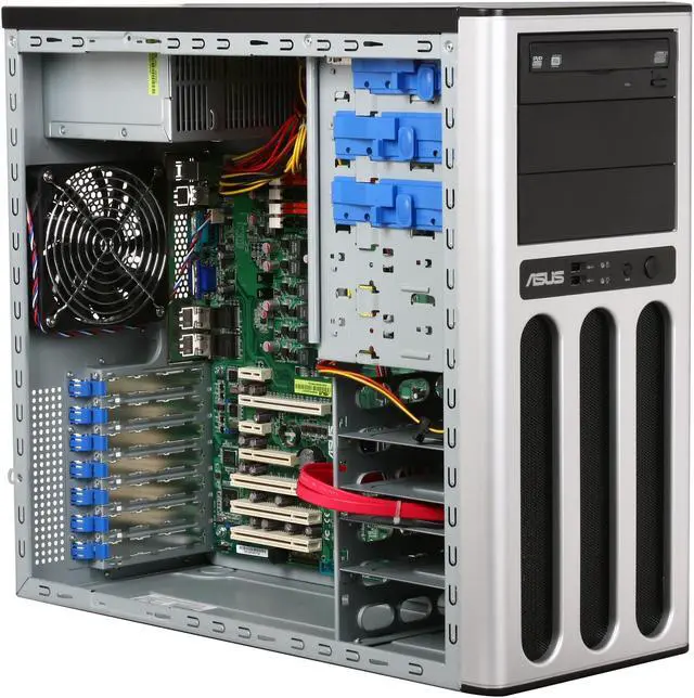 Alt view image 7 of 9 - ASUS TS100-E6/PI4 Pedestal Super-quiet & Dual Use UP Server Barebone for SMB Applications LGA 1156 Intel 3420 DDR3 1333/1066/800