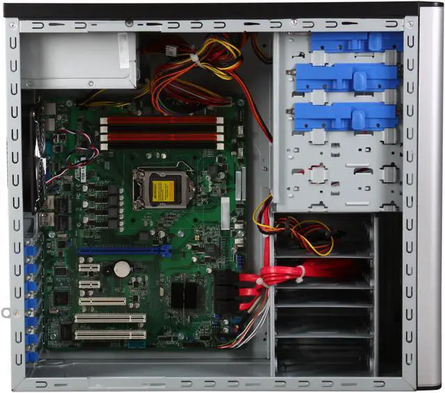 Alt view image 6 of 9 - ASUS TS100-E7/PI4 Tower Server Barebone LGA 1155 Intel C202 DDR3 1600/1333/1066