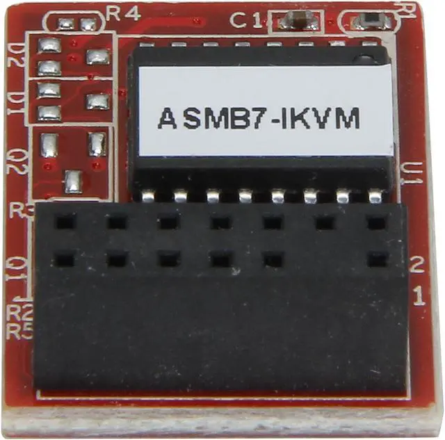 Alt view image 2 of 4 - ASUS ASMB7-iKVM Effective Management Upgrade Kit with KVM (Keyboard, Video, Mouse)