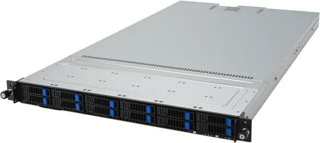 Alt view image 3 of 5 - ASUS RS500A-E12-RS12U 1U server barebone, AMD EPYC™ 9004 single-processor 1U server that supports up to 24 DIMM, 16 NVMe, three PCIe® 5.0 slots, two M.2, OCP 3.0, two single-slot GPUs.