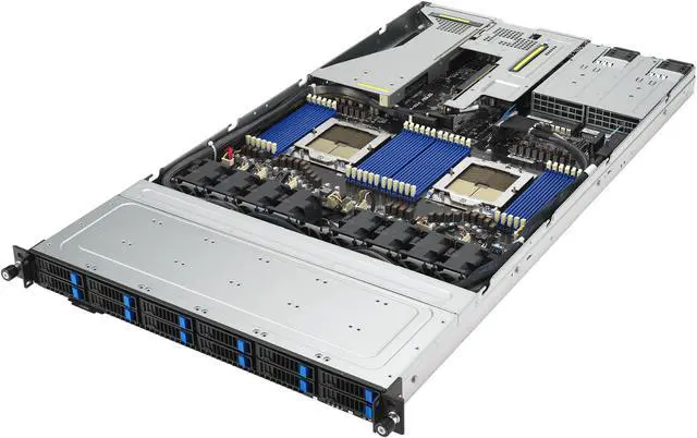 Alt view image 5 of 12 - ASUS RS700A-E12-RS12U-16W10G 1U Rackmount Barebone Socket SP5 DDR5 4800/4400 RDIMM / 3DS RDIMM