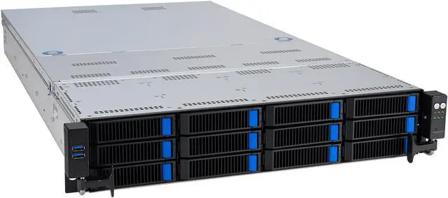 Alt view image 3 of 5 - ASUS RS720-E11-RS12U-16W10G 2U Rackmount Server Barebone LGA 4677 Intel C741 DDR5 4800(1DPC)/4400(2DPC)
