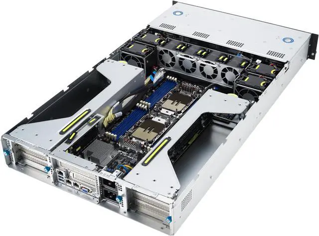 Alt view image 6 of 12 - ASUS ESC4000-E11-26WGP 2U Rackmount Server Barebone Intel C741 DDR5 4800(1DPC)/4400(2DPC)