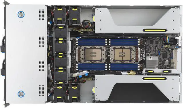 Alt view image 7 of 12 - ASUS ESC4000-E11-26WGP 2U Rackmount Server Barebone Intel C741 DDR5 4800(1DPC)/4400(2DPC)