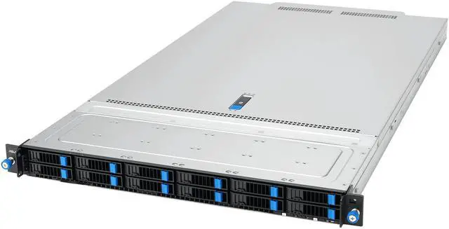 Main image of ASUS RS700A-E13-RS12U AMD EPYC™ 9005 dual-processor 1U server that supports up to 24 DIMM, twelve NVMe/SATA/SAS support storage, two PCIe® 5.0 slots and two OCP 3.0