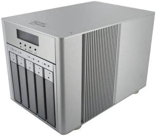 Main image of SANS DIGITAL MR5S1 RAID 0, 1, 1+0, 3, 5, 6, JBOD 5 3.5" Drive Bays SCSI Ultra 320 Mobile RAID Subsystem