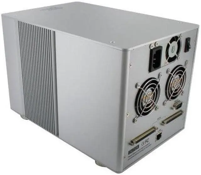 Alt view image 3 of 8 - SANS DIGITAL MR5S1 RAID 0, 1, 1+0, 3, 5, 6, JBOD 5 3.5" Drive Bays SCSI Ultra 320 Mobile RAID Subsystem