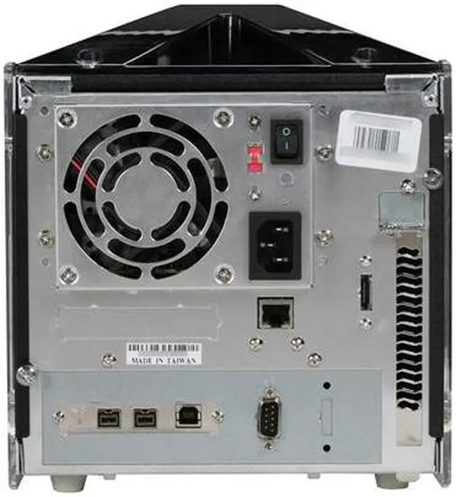 Alt view image 5 of 8 - SANS DIGITAL MR5CT2 RAID 0, 1, 0+1, 3, 5,6, JBOD 5 3.5" Drive Bays USB 2.0 (480Mbps), Firewire 800 (800Mbps), SATA Mobile RAID Subsystem