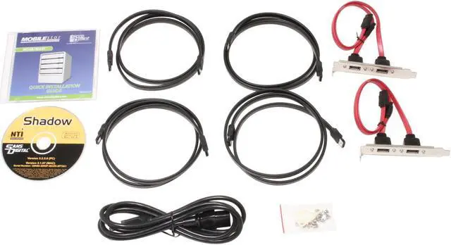 Alt view image 4 of 5 - SANS DIGITAL MS4T JBOD 4 3.5" Drive Bays eSATA 4 Bay SATA to eSATA (x4) JBOD Enclosure