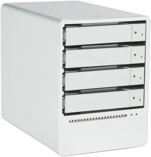 Main image of SANS DIGITAL MS4UM JBOD (RAID 0, 1, 10, 5, and spanning supported by Windows Utilities) 4 3.5" Drive Bays eSATA (via Port Multiplier) and USB 4 Bay SATA to USB / eSATA (Port Multiplier) JBOD Enclosure