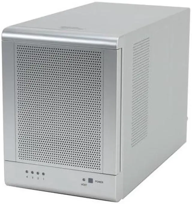 Alt view image 2 of 8 - SANS DIGITAL TR4M RAID 0, 1, 10, 5, 5+spare, spanning and JBOD 4 3.5" Drive Bays eSATA 3Gbps (via Port Multiplier) 4 Bay SATA to eSATA (Port Multiplier) JBOD Enclosure