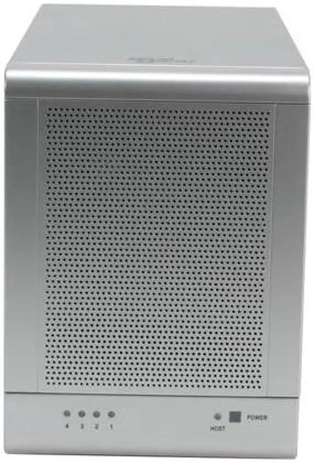 Alt view image 7 of 8 - SANS DIGITAL TR4M RAID 0, 1, 10, 5, 5+spare, spanning and JBOD 4 3.5" Drive Bays eSATA 3Gbps (via Port Multiplier) 4 Bay SATA to eSATA (Port Multiplier) JBOD Enclosure