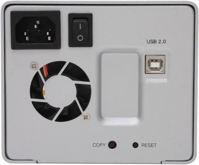 Alt view image 4 of 7 - SANS DIGITAL MS2U+ JBOD (Individual Hard Drive Access) 2 3.5" Drive Bays USB 2.0 2 Bay SATA to USB 2.0 JBOD Hard Drive Storage Enclosure (Silver)