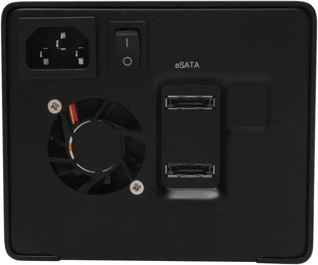 Alt view image 4 of 7 - SANS DIGITAL MobileSTOR MS2T+B JBOD (Individual Hard Drive Access) 2 x Hot-Swappable 3.5" Drive Bays 2 x eSATA 2 Bay SATA to eSATA JBOD Hard Drive Storage Enclosure (Black)