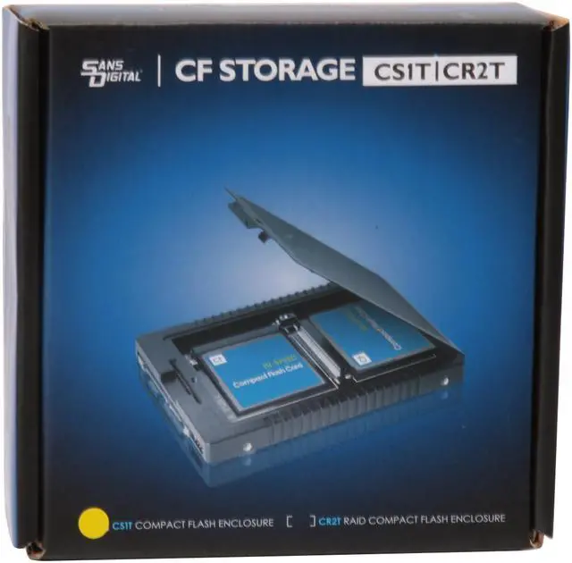 Alt view image 7 of 7 - SANS DIGITAL ST-SAN-CS1T SATA Compact Flash CF to 2.5” SATA Enclosure
