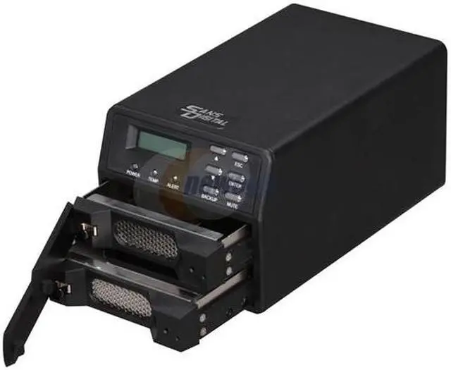 Alt view image 3 of 5 - SANS DIGITAL MobileSTOR MS2UT+B Big (Spanning), Safe (RAID1), Fast (RAID 0), JBOD, SAFE33, & SAFE50 2 3.5" Drive Bays USB 2.0 (480Mbps) & eSATA (3.0Gbps) 2 Bay SATA to eSATA/USB 2.0 Enclosure (Black)