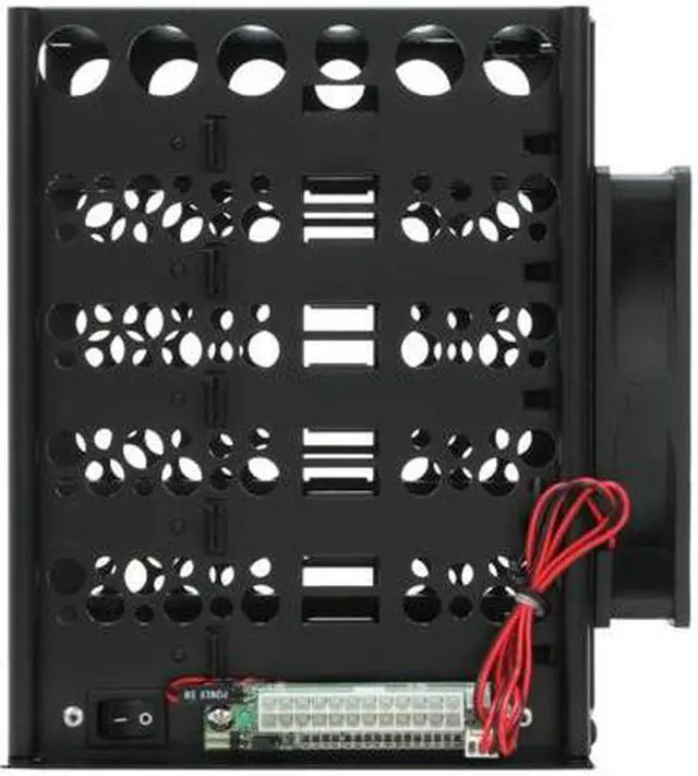 Alt view image 7 of 10 - SANS DIGITAL HDDRACK5 5-Bay IDE / SATA Hard Drive Organizing Rack