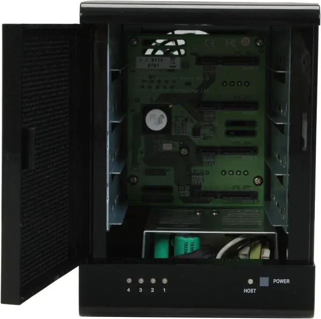 Alt view image 4 of 13 - SANS DIGITAL TowerRAID TR4M-B - 4 Bay SATA to eSATA (Port Multiplier) JBOD / RAID 0, 1, 1+0, 5 Enclosure