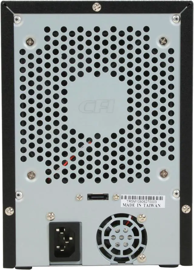 Alt view image 6 of 13 - SANS DIGITAL TR5M1 RAID 0, 1, 1+0, 5, 5+spare, spanning and JBOD (using bundled utilities) 5 3.5" Drive Bays eSATA 3Gbps (via Port Multiplier) 5 Bay SATA to eSATA (Port Multiplier) JBOD Enclosure
