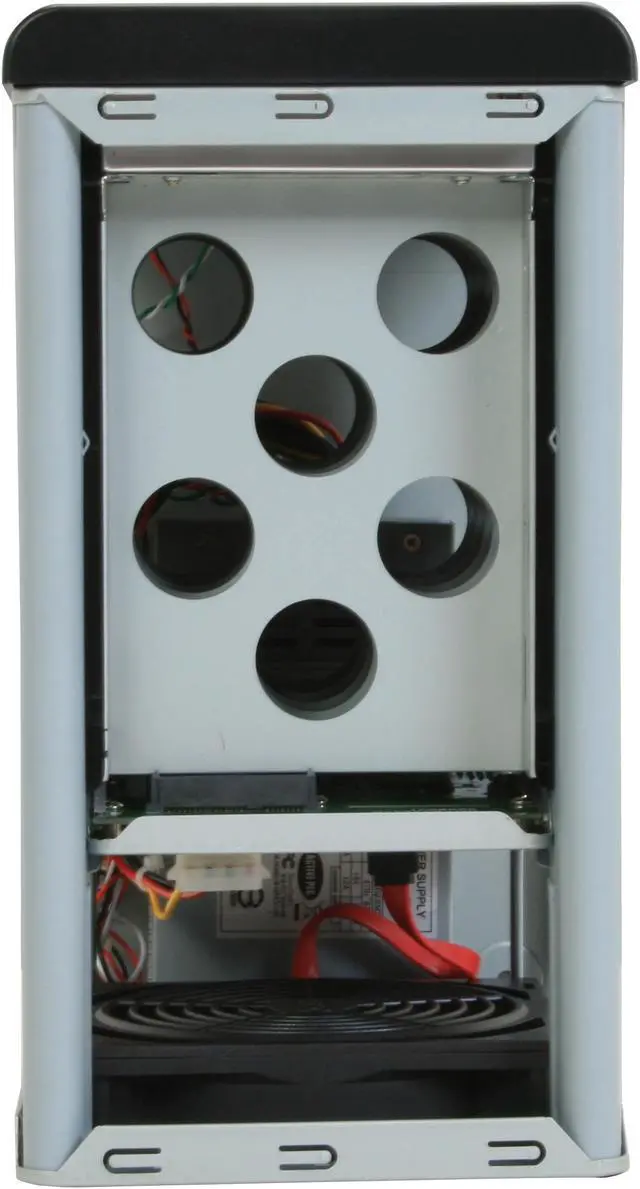 Alt view image 10 of 13 - SANS DIGITAL TR5M1 RAID 0, 1, 1+0, 5, 5+spare, spanning and JBOD (using bundled utilities) 5 3.5" Drive Bays eSATA 3Gbps (via Port Multiplier) 5 Bay SATA to eSATA (Port Multiplier) JBOD Enclosure