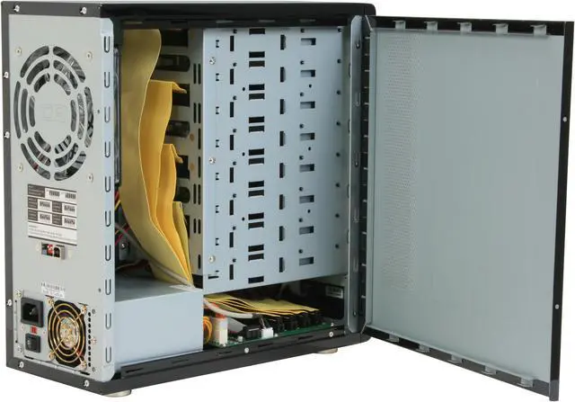 Alt view image 6 of 14 - SANS DIGITAL TR8U-B JBOD or 3 different spanning modes: 1 spanning set = 8 hard drives per set 2 spanning sets = 4 hard drives per set 4 spanning sets = 2 hard drives per set 8 3.5" Drive Bays USB 2.0 8 Bay SATA to USB 2.0 JBOD / Spannin