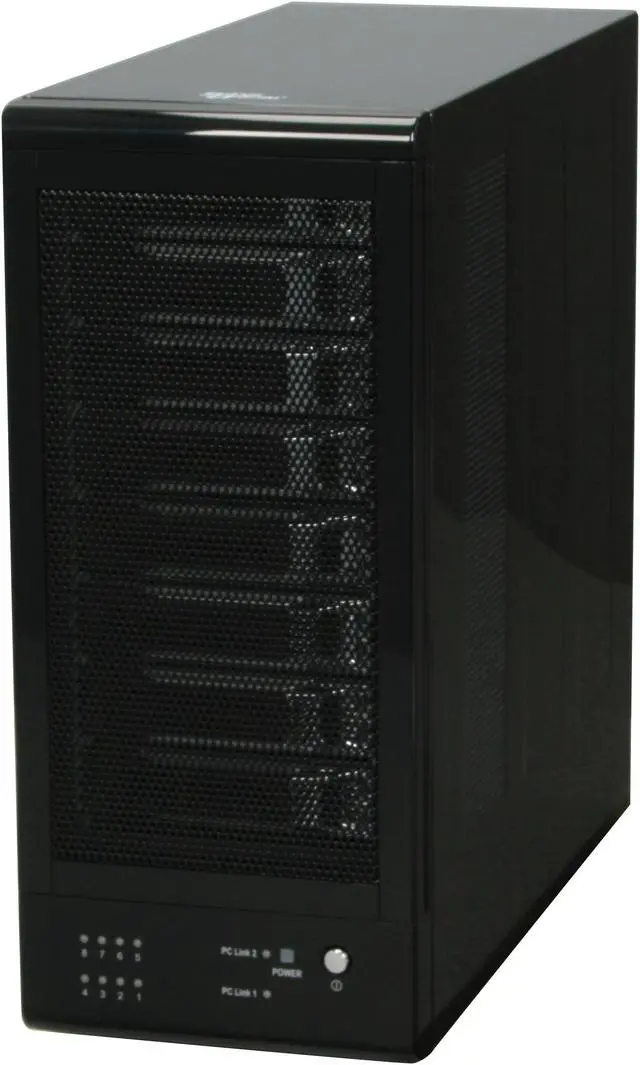 Alt view image 3 of 14 - SANS DIGITAL TR8M-B RAID 0, 1, 10, 5, 5+spare, spanning and JBOD (RAID volume limited to 5 hard drive per set, setup using bundled utilities) 8 3.5" Drive Bays eSATA 3Gbps (via Port Multiplier) 8 Bay SATA to eSATA (Port Multiplier) JBOD Enc