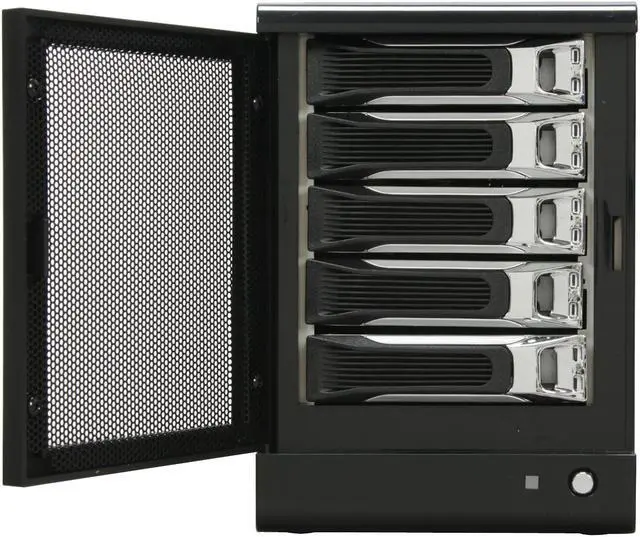 Alt view image 4 of 13 - SANS DIGITAL TR5M-B 5 Bay SATA to eSATA (Port Multiplier) JBOD / RAID 0, 1, 1+0, 5 Enclosure (Black)