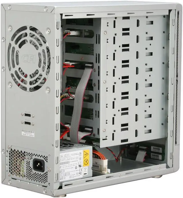 Alt view image 8 of 15 - SANS DIGITAL TR8M RAID 0, 1, 10, 5, 5+spare, spanning and JBOD (RAID volume limited to 5 hard drive per set, setup using bundled utilities) 8 3.5" Drive Bays eSATA 3Gbps (via Port Multiplier) 8 Bay SATA to eSATA (Port Multiplier) JBOD / RAI