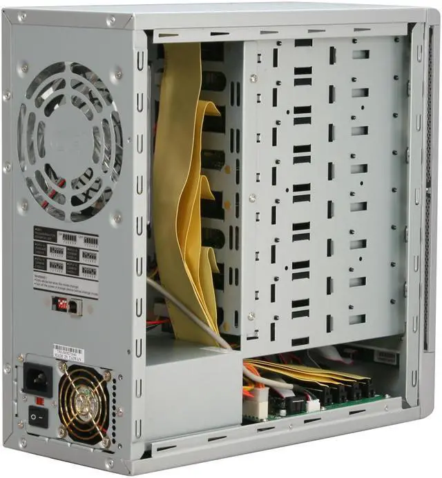 Alt view image 8 of 15 - SANS DIGITAL TR8U JBOD / Spanning 8 3.5" Drive Bays USB 2.0 8 Bay SATA to USB 2.0 JBOD / Spanning Enclosure (SILVER)