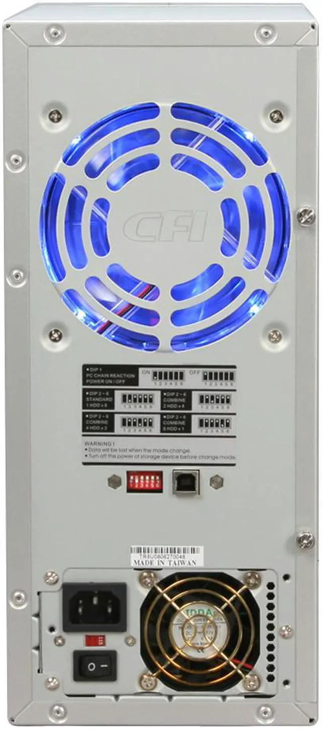 Alt view image 12 of 15 - SANS DIGITAL TR8U JBOD / Spanning 8 3.5" Drive Bays USB 2.0 8 Bay SATA to USB 2.0 JBOD / Spanning Enclosure (SILVER)