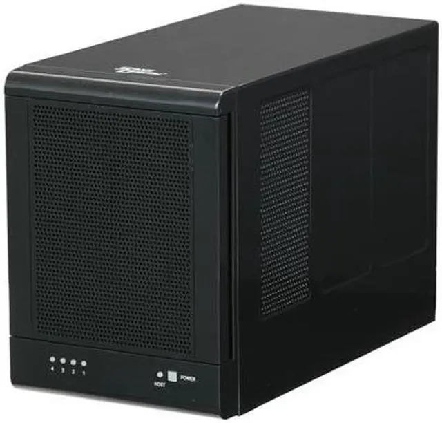 Main image of SANS DIGITAL TR4X-B JBOD (RAID Supported via Controller Card) 4 3.5" Drive Bays 1 x Mini-SAS (SFF-8088) TowerRAID 4 Bay SAS / SATA JBOD Storage Enclosure (Black)