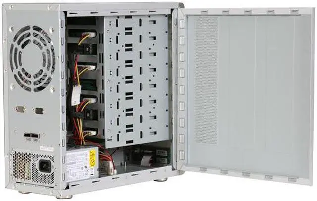 Alt view image 4 of 9 - SANS DIGITAL TR8X JBOD (RAID Supported via Controller Card) 8 3.5" Drive Bays 2 x Mini-SAS (SFF-8088) TowerRAID 8 Bay SAS / SATA JBOD Storage Enclosure (Silver)