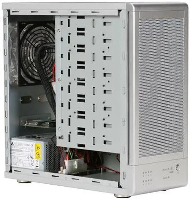 Alt view image 6 of 9 - SANS DIGITAL TR8X JBOD (RAID Supported via Controller Card) 8 3.5" Drive Bays 2 x Mini-SAS (SFF-8088) TowerRAID 8 Bay SAS / SATA JBOD Storage Enclosure (Silver)