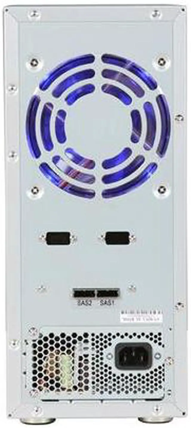 Alt view image 8 of 9 - SANS DIGITAL TR8X JBOD (RAID Supported via Controller Card) 8 3.5" Drive Bays 2 x Mini-SAS (SFF-8088) TowerRAID 8 Bay SAS / SATA JBOD Storage Enclosure (Silver)