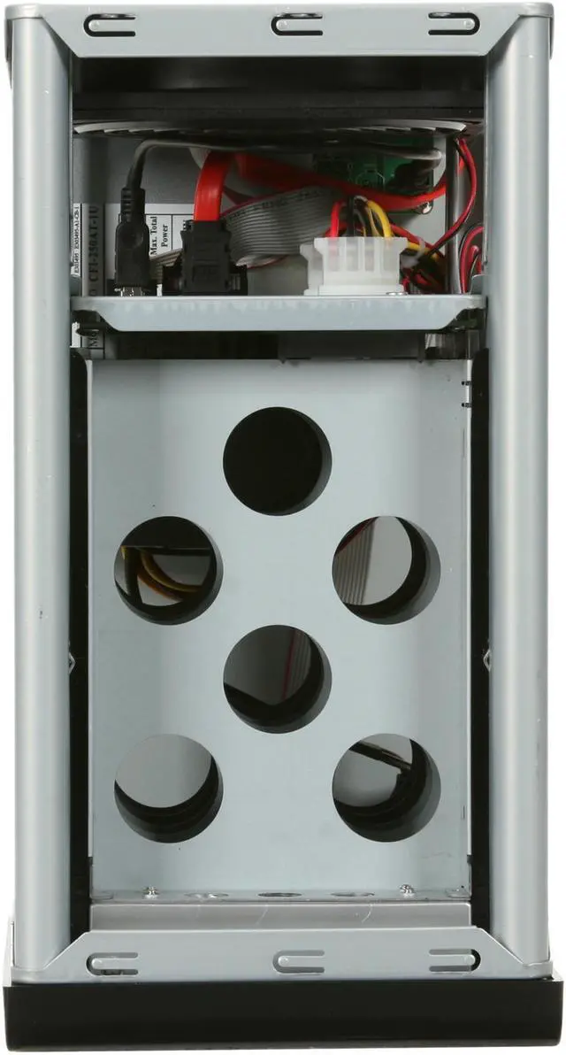 Alt view image 7 of 8 - SANS DIGITAL TowerRAID TR5UT-B 0, 1, 10, 3, 5, Clone (N-way Mirror) with Hot Spare, and JBOD 5 3.5" Drive Bays USB 2.0  and eSATA 5 Bay SATA to USB2.0 / eSATA Hardware RAID 5 Enclosure (Black)