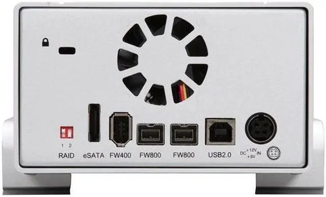 Alt view image 3 of 4 - SANS DIGITAL TowerSTOR TS2CT RAID 0, 1 2 3.5" Drive Bays USB 2.0, eSATA, Firewire 800 (1394b), Firewire 400 (1394a) 2 Bay SATA to USB 2.0 / eSATA / 1394a / 1394b RAID Enclosure