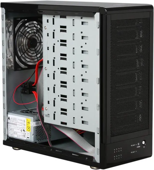 Alt view image 6 of 8 - SANS DIGITAL TowerRAID TR8M-BP RAID 0, 1, 10, 5, 5+spare, Spanning and JBOD(via Bundled RR622 RAID Controller Card) 8 x Hot-Swappable 3.5" Drive Bays eSATA (via Port Multiplier) PCIe 2.0 x1 for RR622 RAID Controller 8 Bay eSATA RAID 0/1/10/