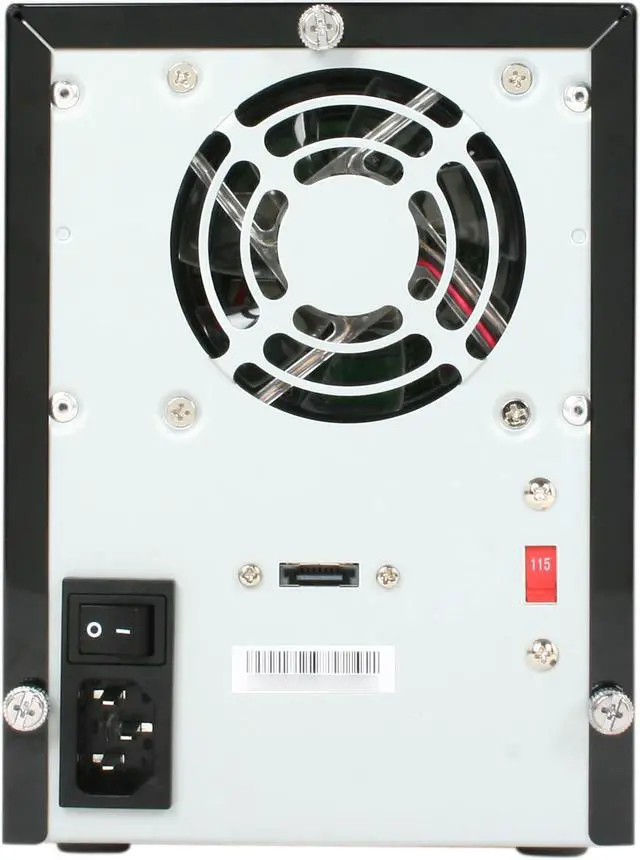 Alt view image 4 of 7 - SANS DIGITAL TowerRAID TR4M-BNC JBOD (Hard drives are accessed individually) 4 3.5" Drive Bays eSATA (via Port Multiplier) Port Multiplier supported eSATA port required 4 Bay eSATA Port Multiplier JBOD Tower (no eSATA Card Bundle) (Black)
